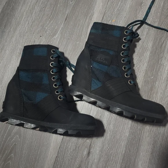 Sorel Lexi Wedge Black Size 6 - Picture 5 of 9